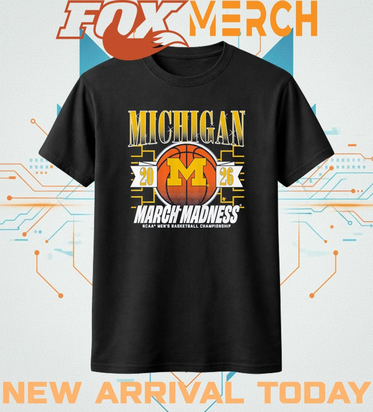 Michigan Wolverines Men’s Basketball 2026 March Madness t-shirt