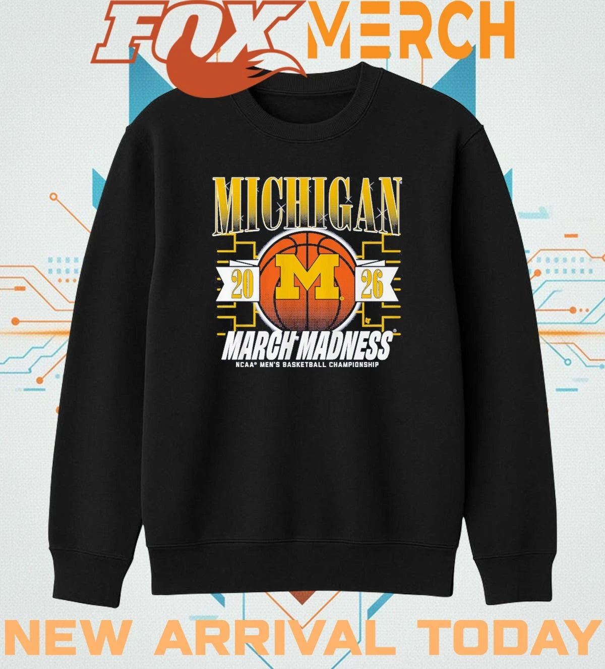 Michigan Wolverines Men’s Basketball 2026 March Madness t-shirt