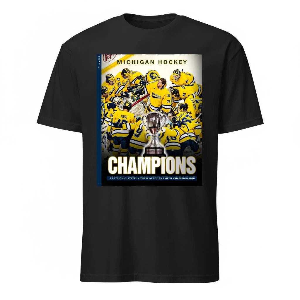 Michigan Wolverines Men’s Ice Hockey 2026 Big 10 Tournament Champions Shirt