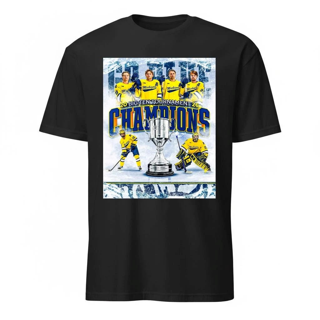 Michigan Wolverines Men’s Ice Hockey 2026 Big Ten Tournament Champions Shirt