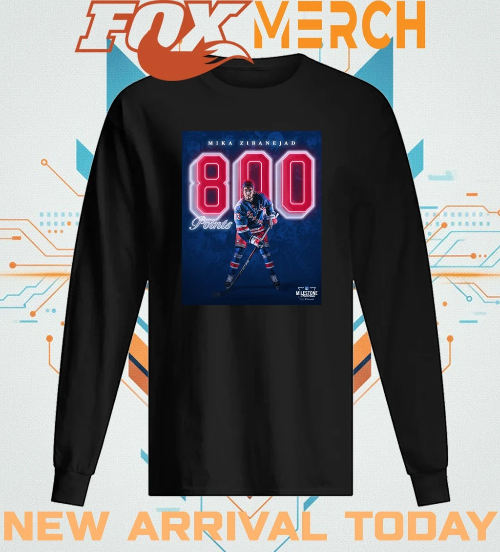 Mika Zibanejad 800 points t-shirt