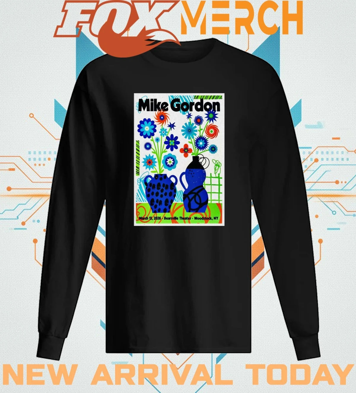 Mike Gordon march 13 2026 In Woodstock NY poster t-shirt
