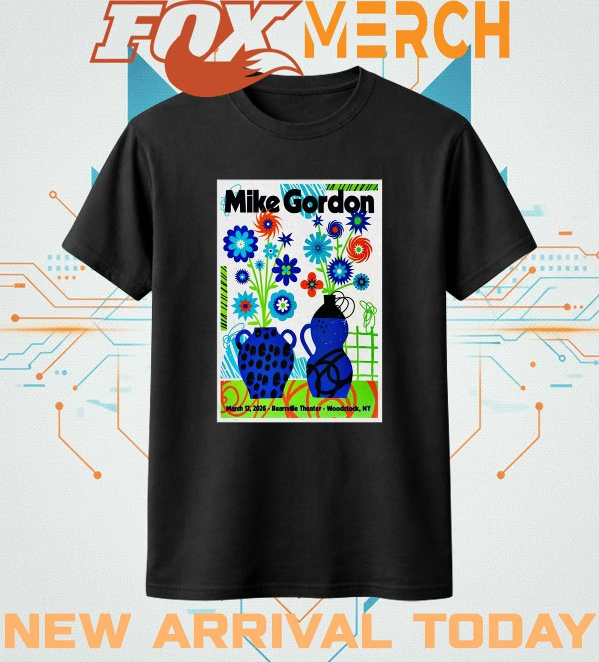 Mike Gordon march 13 2026 In Woodstock NY poster t-shirt
