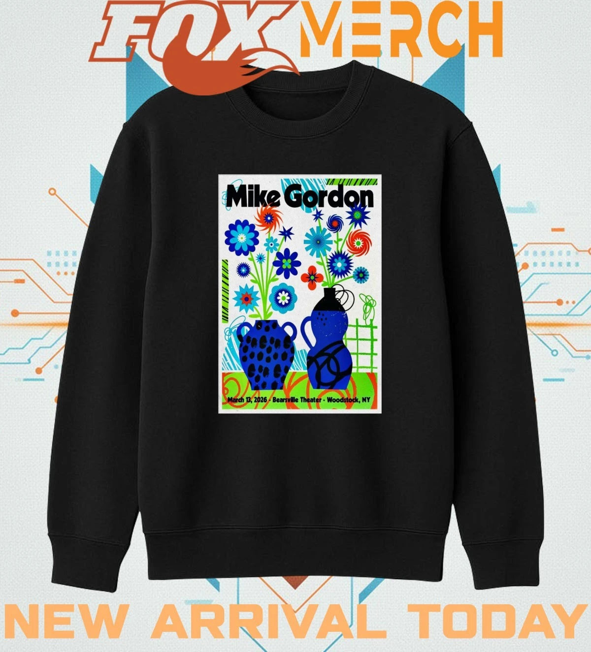 Mike Gordon march 13 2026 In Woodstock NY poster t-shirt