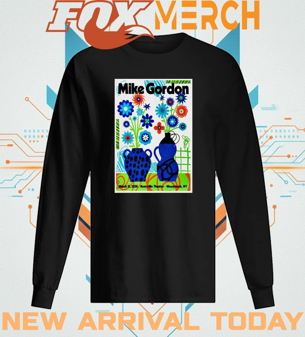 Mike Gordon Tour Woodstock NY On Mar 13 2026 poster t-shirt