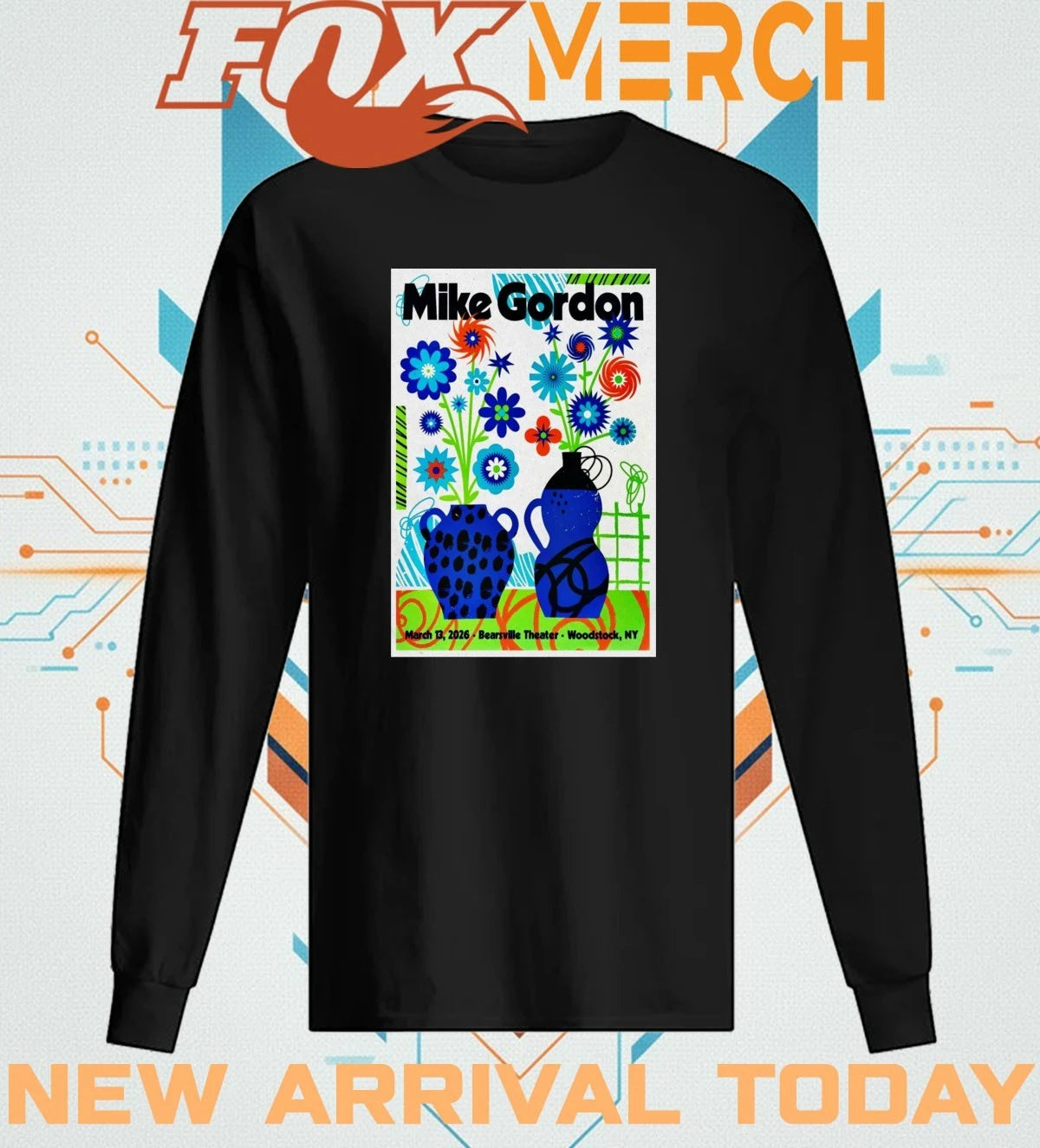 Mike Gordon Tour Woodstock NY On Mar 13 2026 poster t-shirt