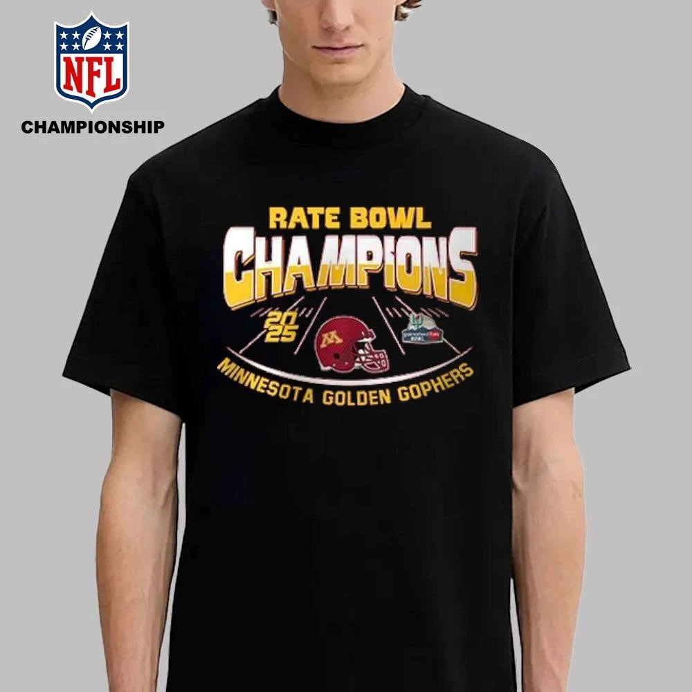 Minnesota Football NCAA Rate Bowl Champions 2025 Shirt