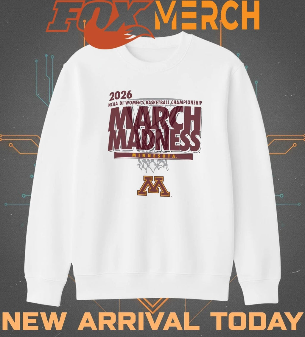 Minnesota Golden Gophers 2026 NCAA DI Women’s Basketball Championship March Madness shirt