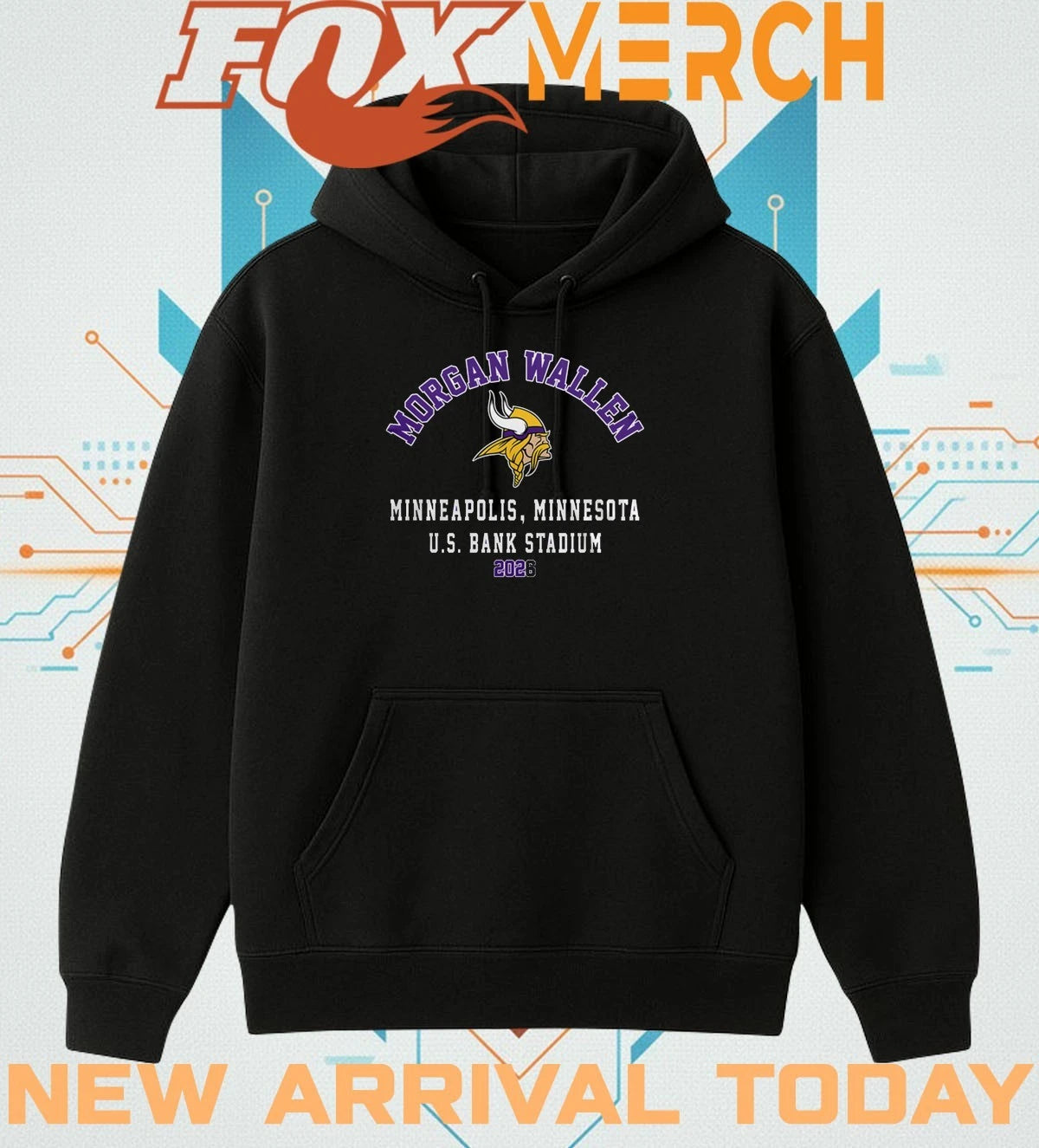 Minnesota Vikings 2026 Exclusive Morgan Wallen t-shirt