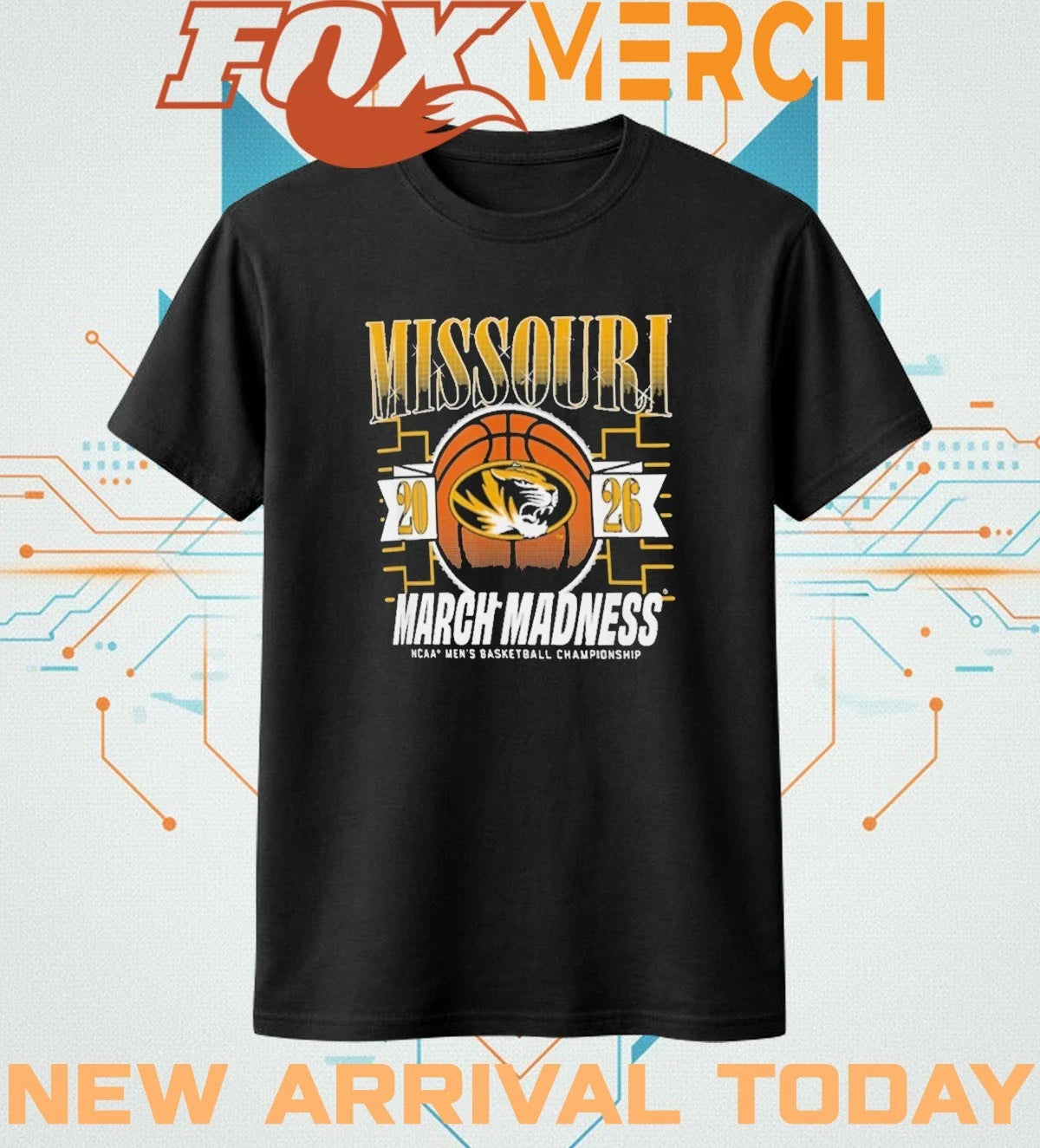 Missouri Tigers 2026 March Madness NCAA men’s basketball Championship t-shirt