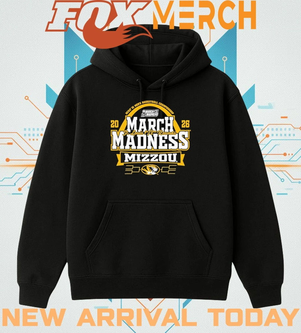 Missouri Tigers 2026 NCAA March Madness Bound St. Louis t-shirt