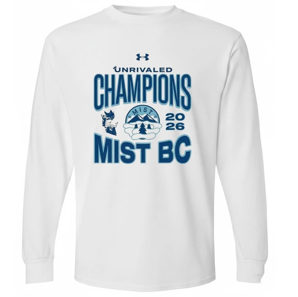 MIST BC Women’s Basketball 2026 Unrivaled Champions Under Armor Locker Room  Shirt