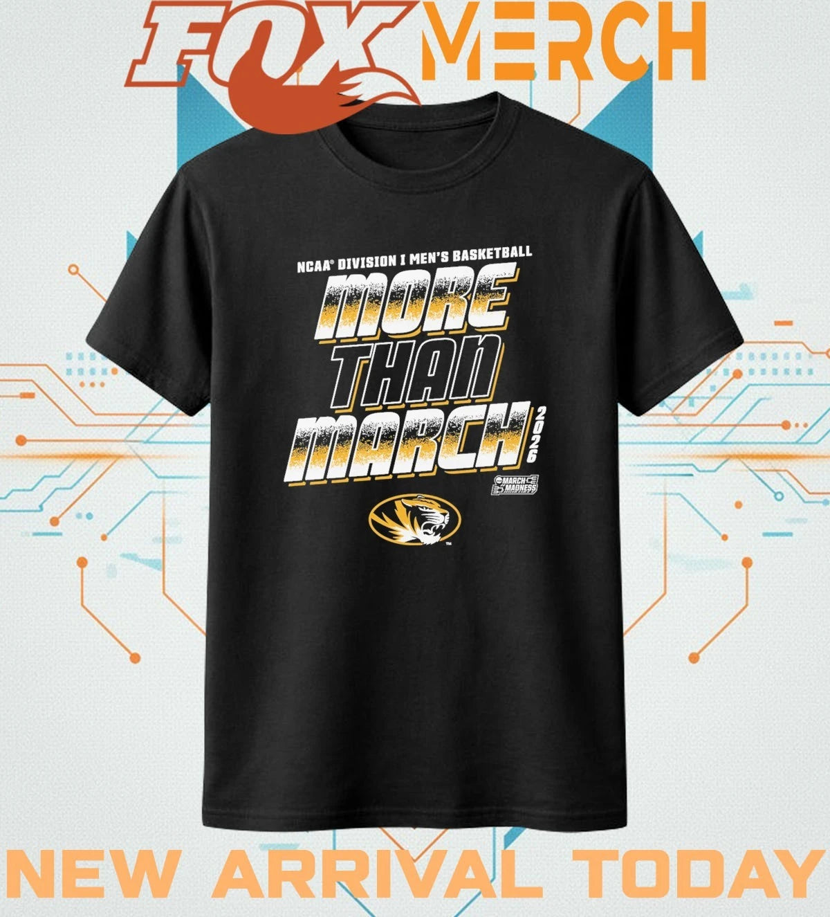 Mizzou Tigers 2026 NCAA Division I Men’s Basketball More Than March Madness t-shirt