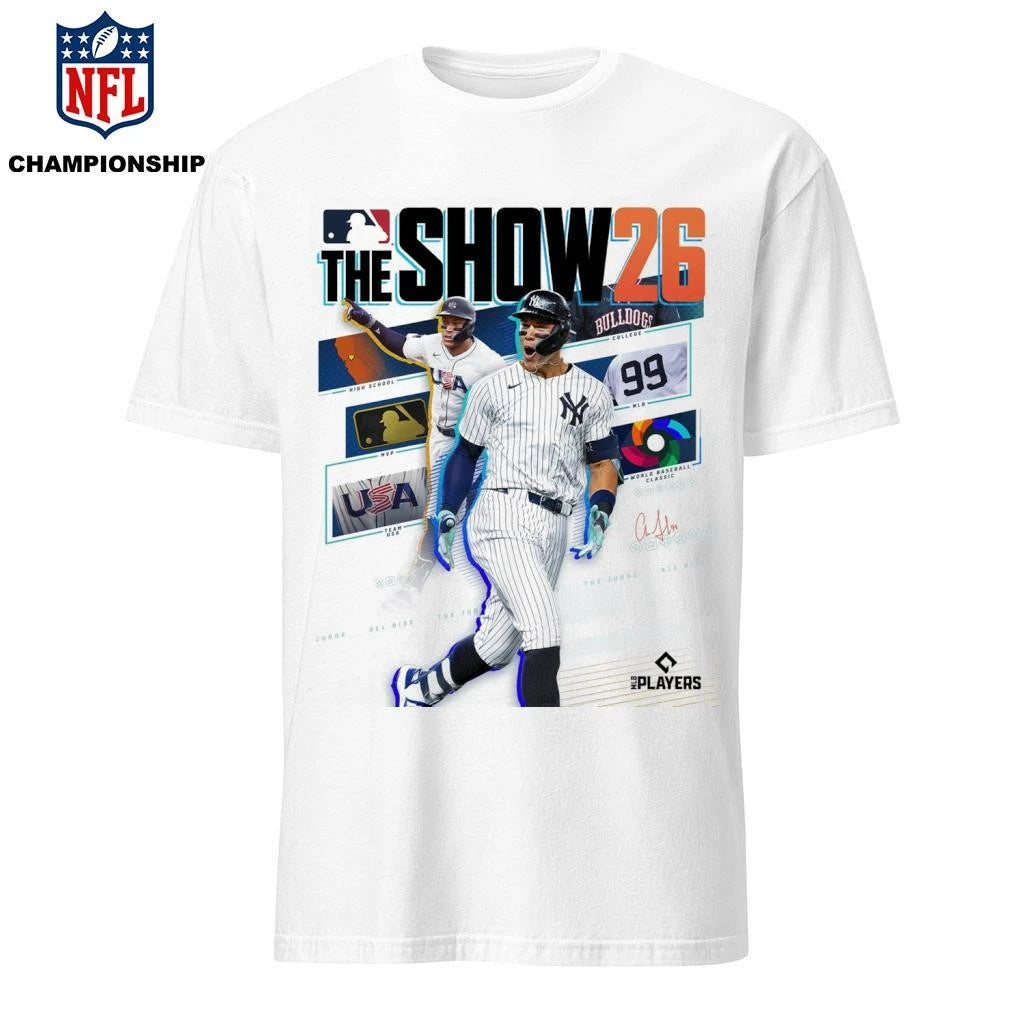 MLB The Show 26 Aaron Judge From New York Yankees Cover Athlete Shirt