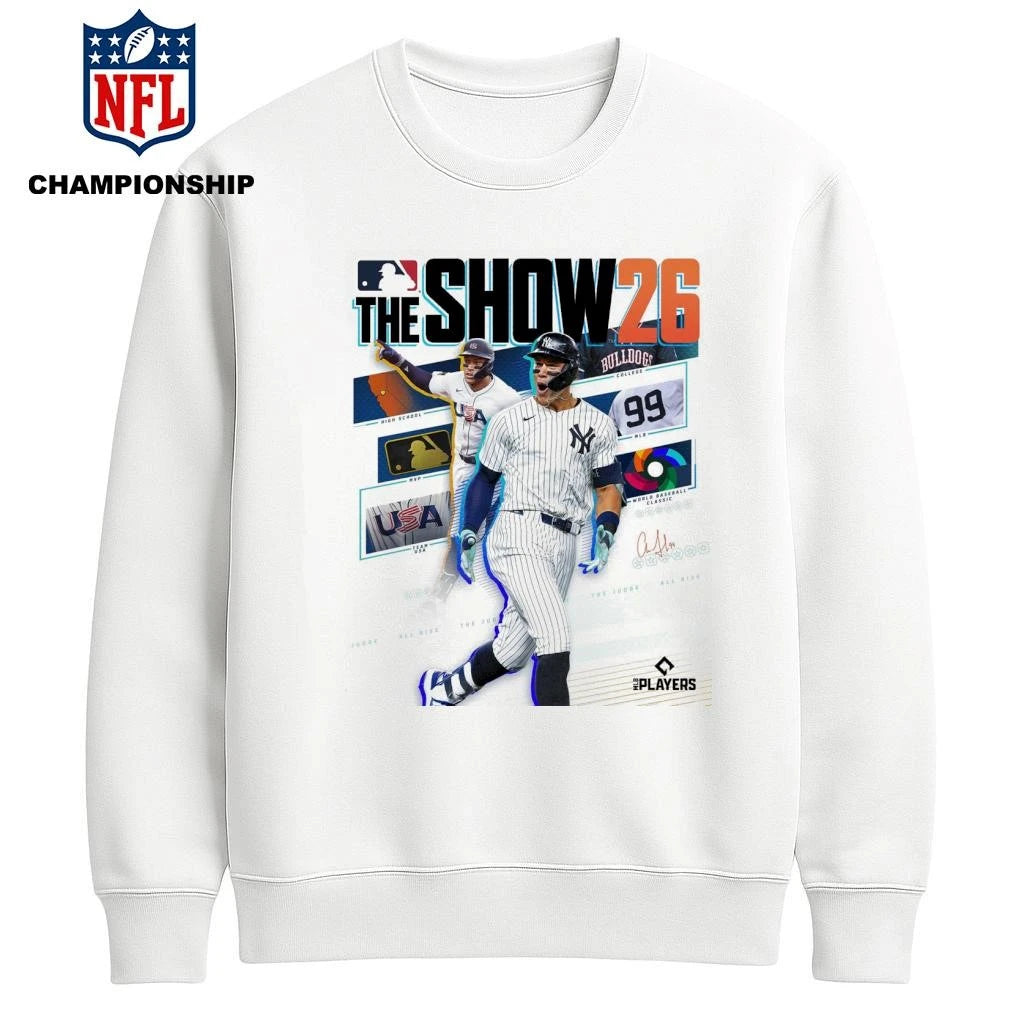 MLB The Show 26 Aaron Judge From New York Yankees Cover Athlete Shirt