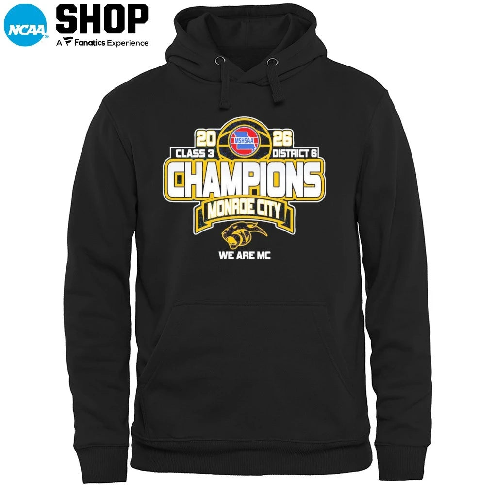 Monroe City High School 2026 MSHSAA Class 3 District 6 Champions We Are Mc T-Shirt