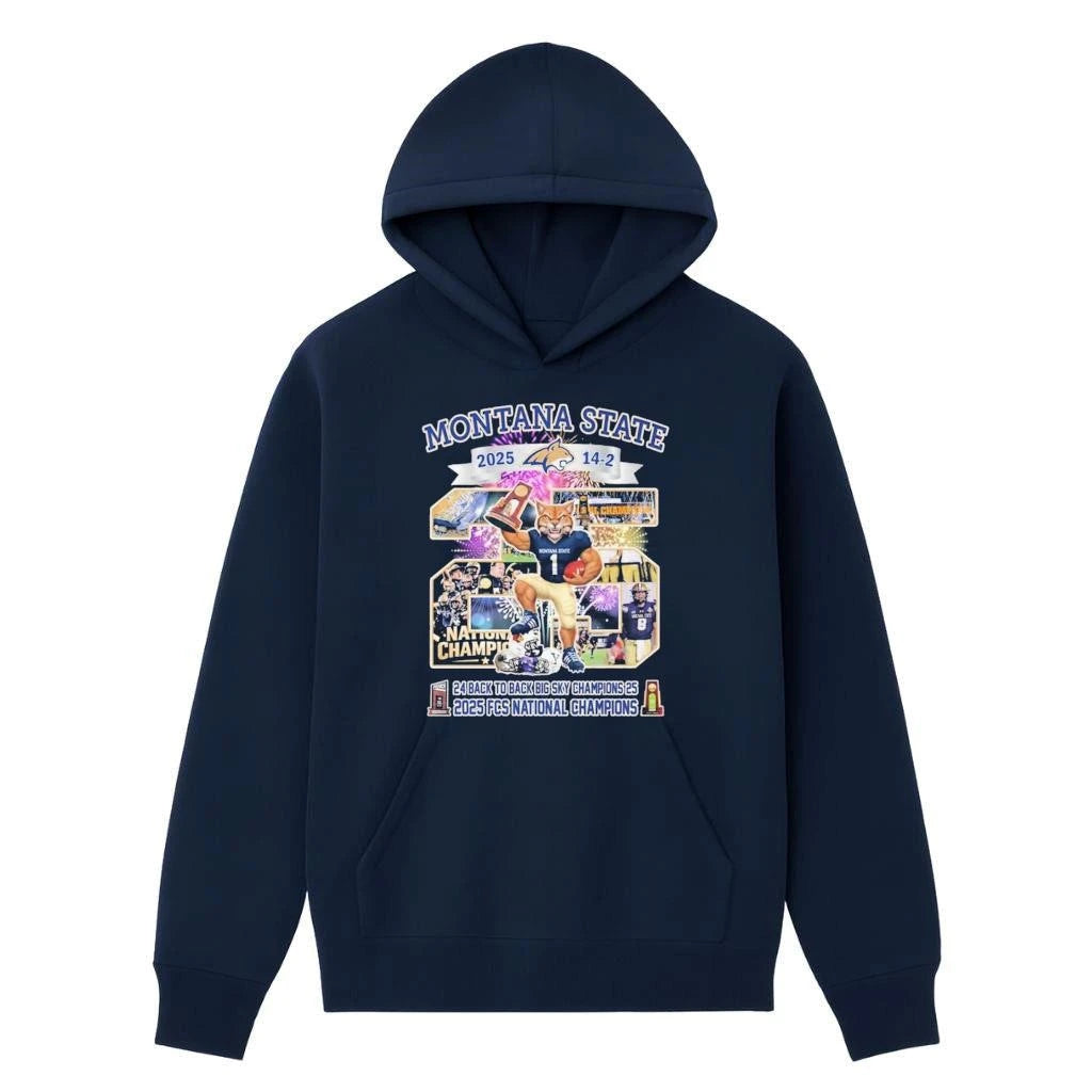 Montana State 2025 FCS National Champions Winner Vintage Mascot Shirt