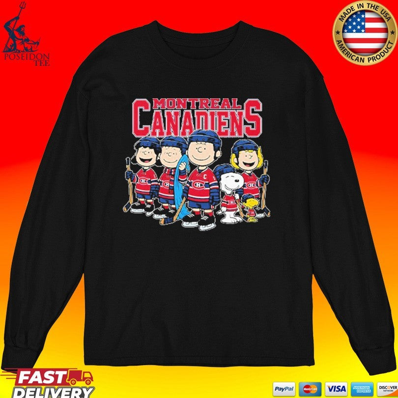 Montreal Canadiens Peanuts Snoopy Hockey Team T-shirt