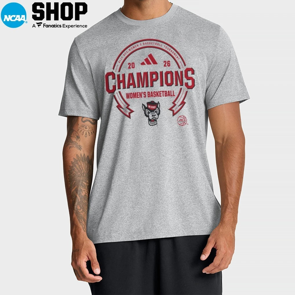 N.C. State Wolfpack 2026 ACC Women’s Basketball Champions T-Shirt