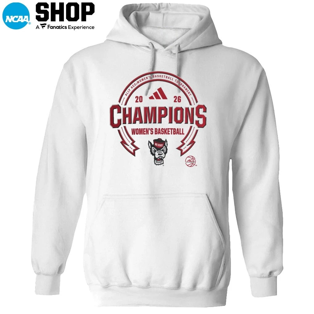 N.C. State Wolfpack 2026 ACC Women’s Basketball Champions T-Shirt