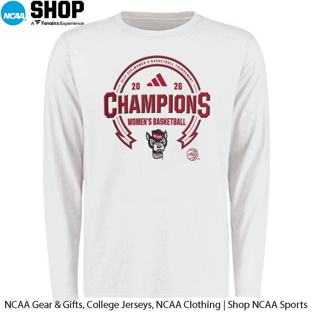 N.C. State Wolfpack 2026 ACC Women’s Basketball Champions T-Shirt