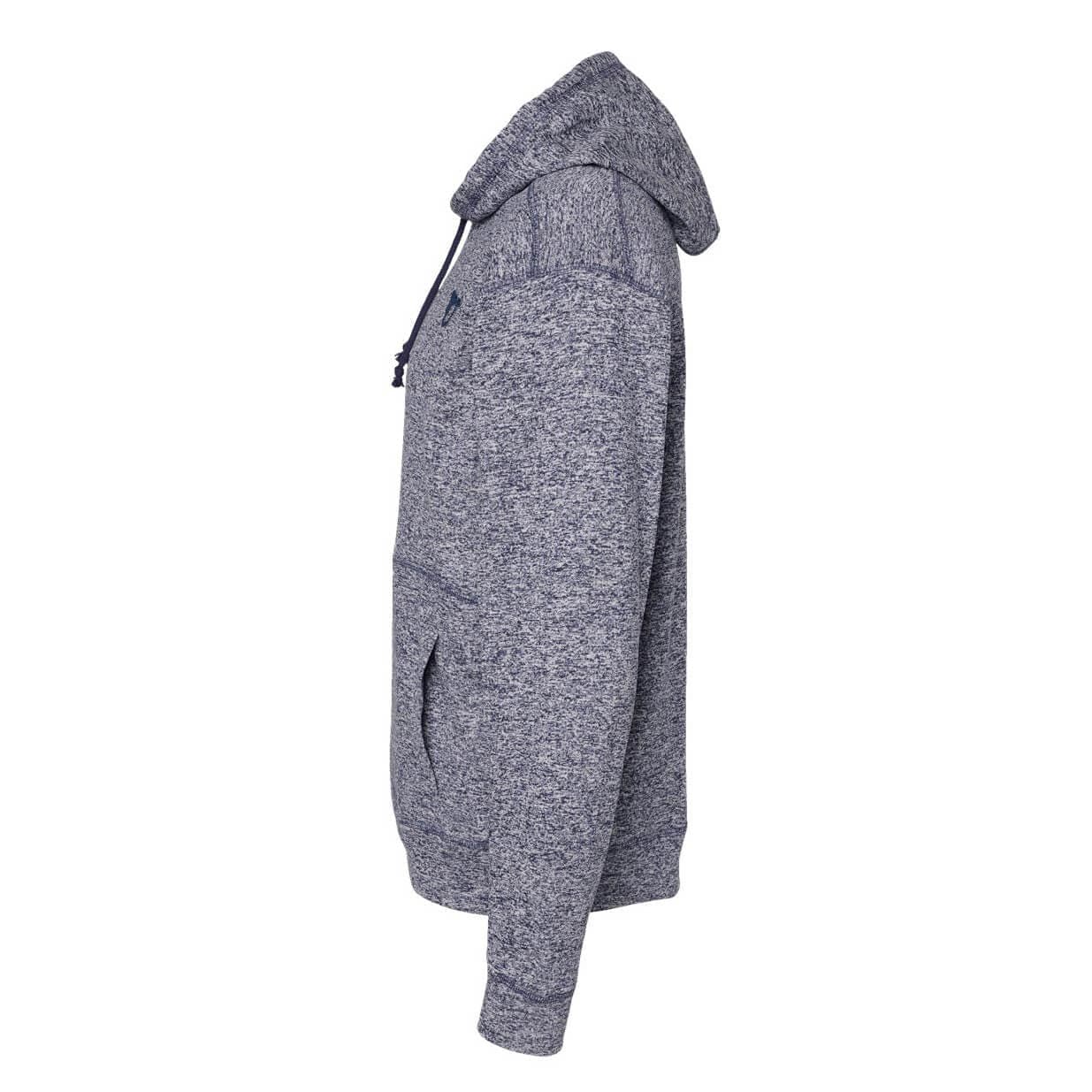 Navy Fleck Fleece Hooded Sweatshirt