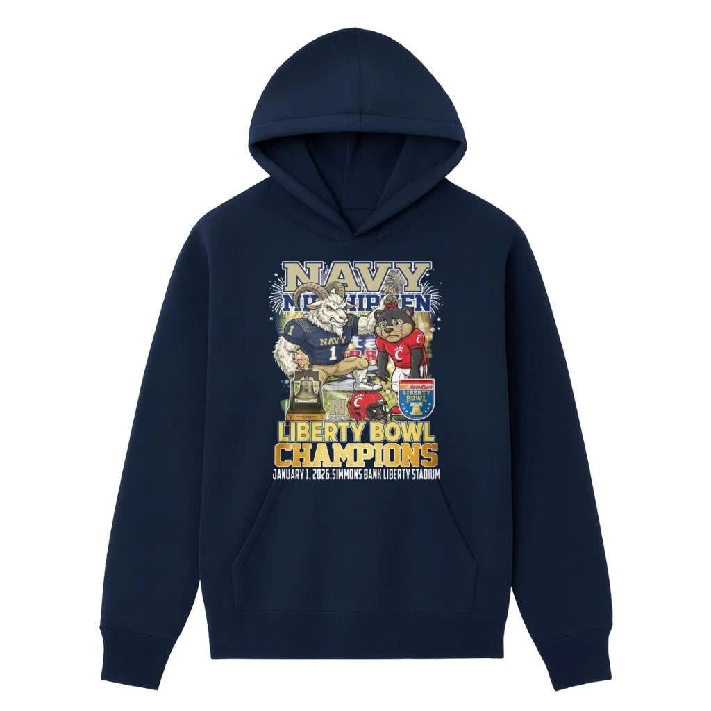 Navy Midshipmen Liberty Bowl Champions 2026 Shirt