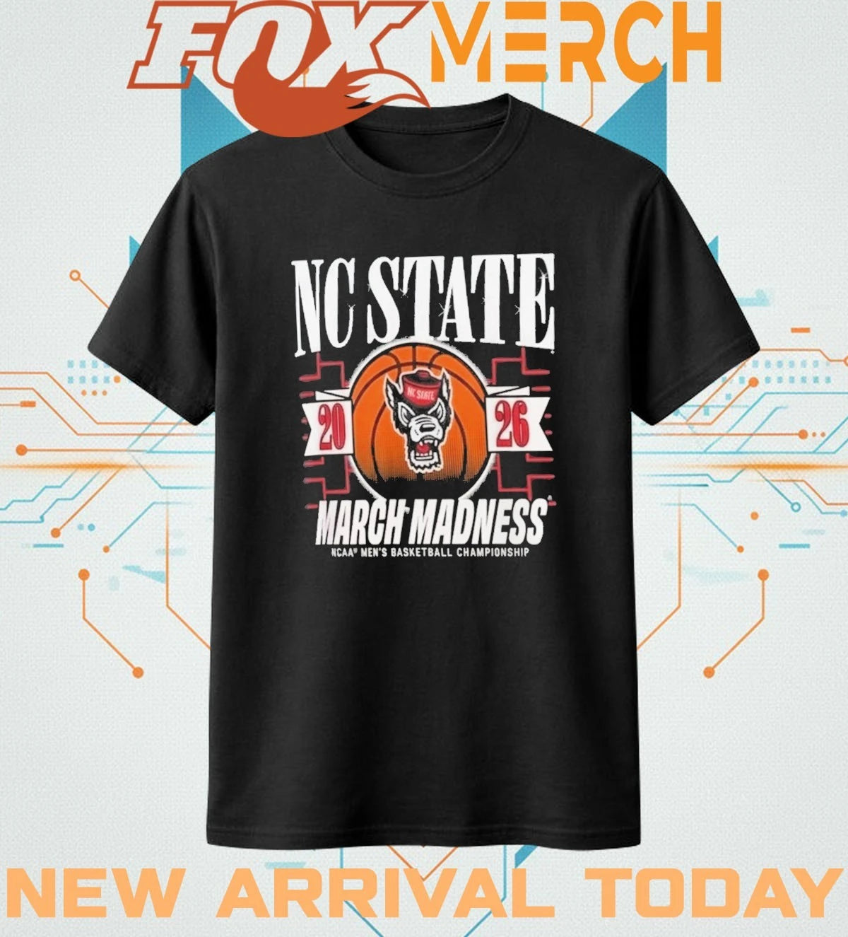 Nc State Wolf Packs 2026 March Madness NCAA men’s basketball Championship t-shirt