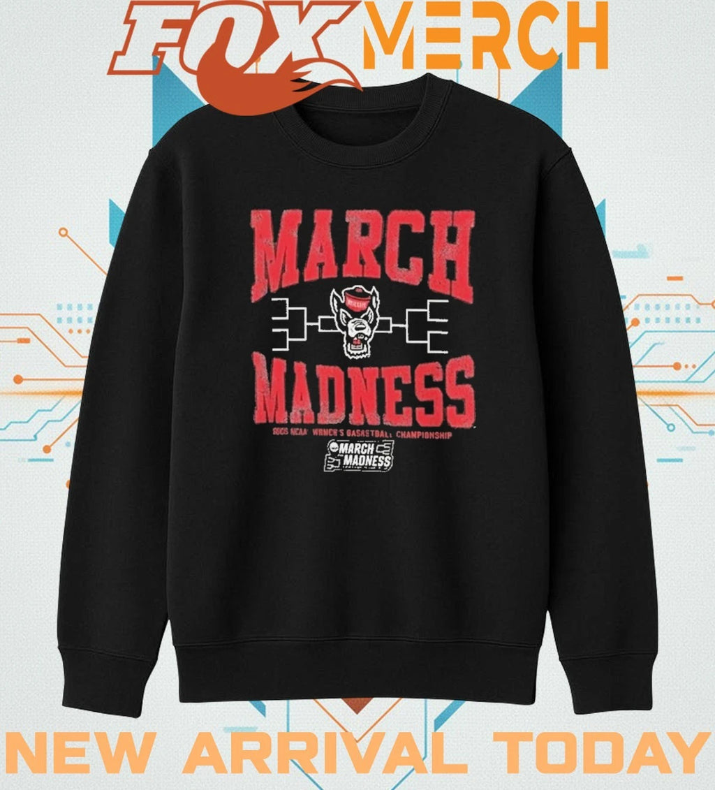 NC State Wolfpack 2026 March Madness NCAA Women’s basketball Championship t-shirt