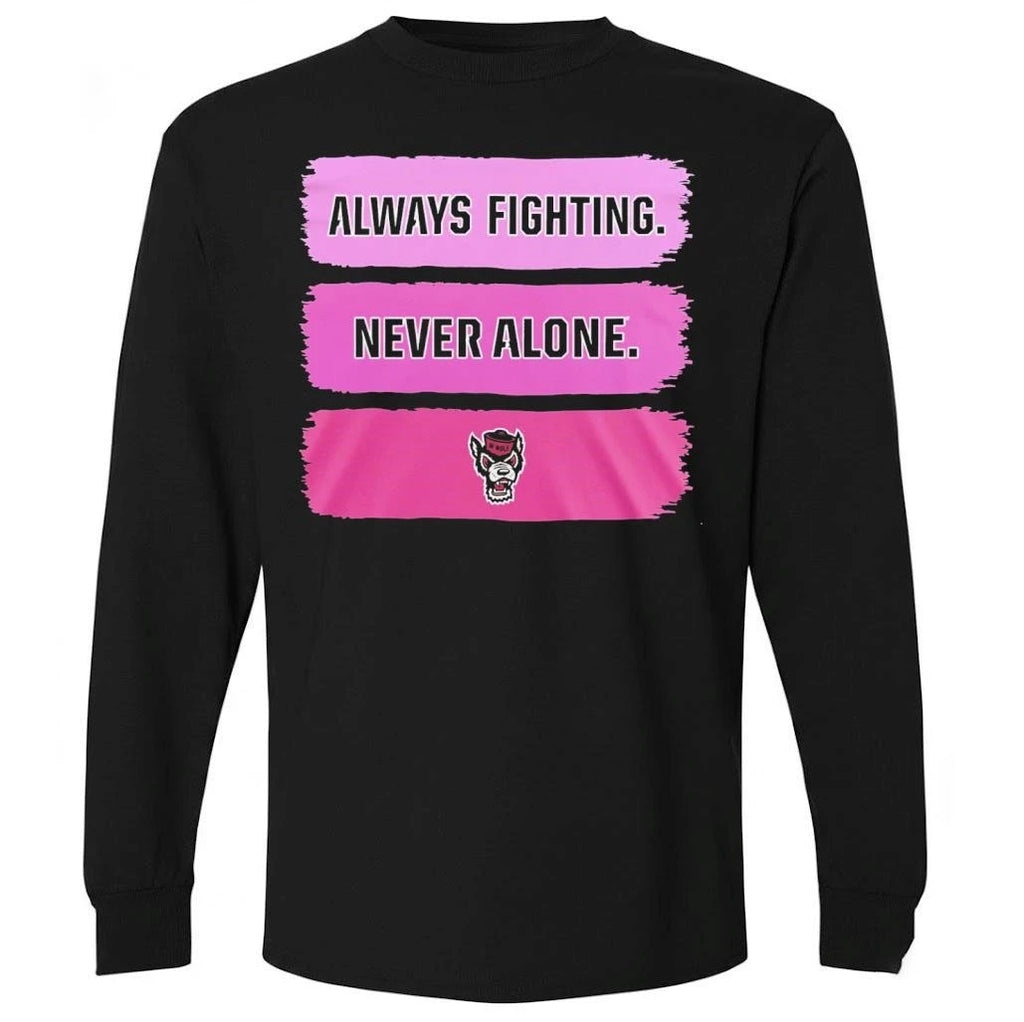 NC State Wolfpack Cancer Always Fighting Never Alone 2026 Shirt
