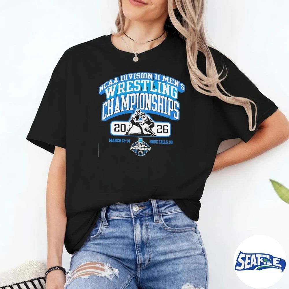 NCAA Division II Men’s Wrestling Championships 2026 Sioux Falls, Sd March 13-14 shirt