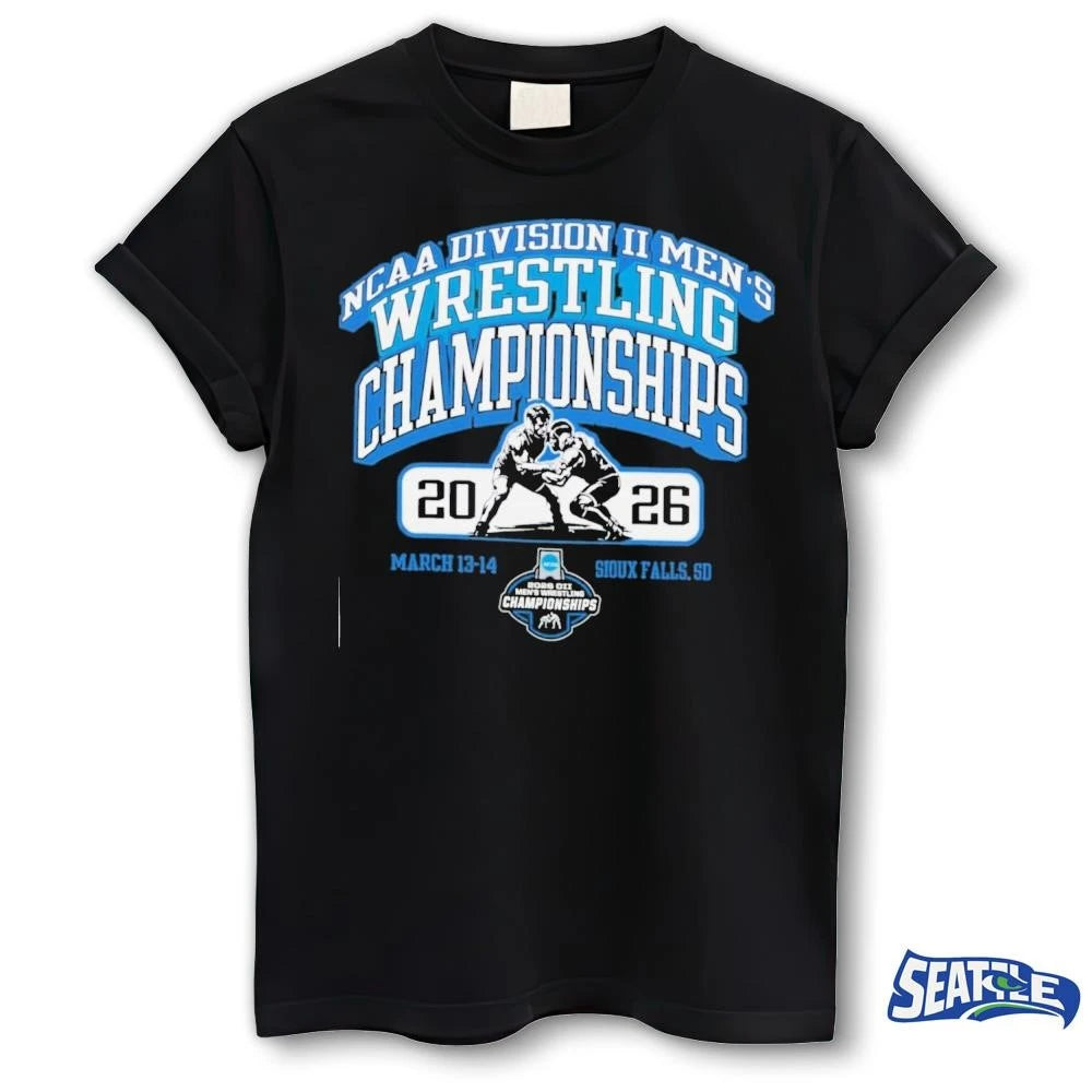 NCAA Division II Men’s Wrestling Championships 2026 Sioux Falls, Sd March 13-14 shirt