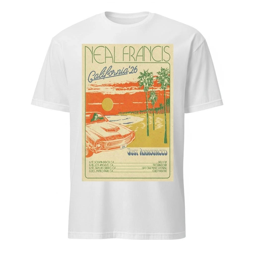 Neal Francis Tour California 2026 Poster Shirt
