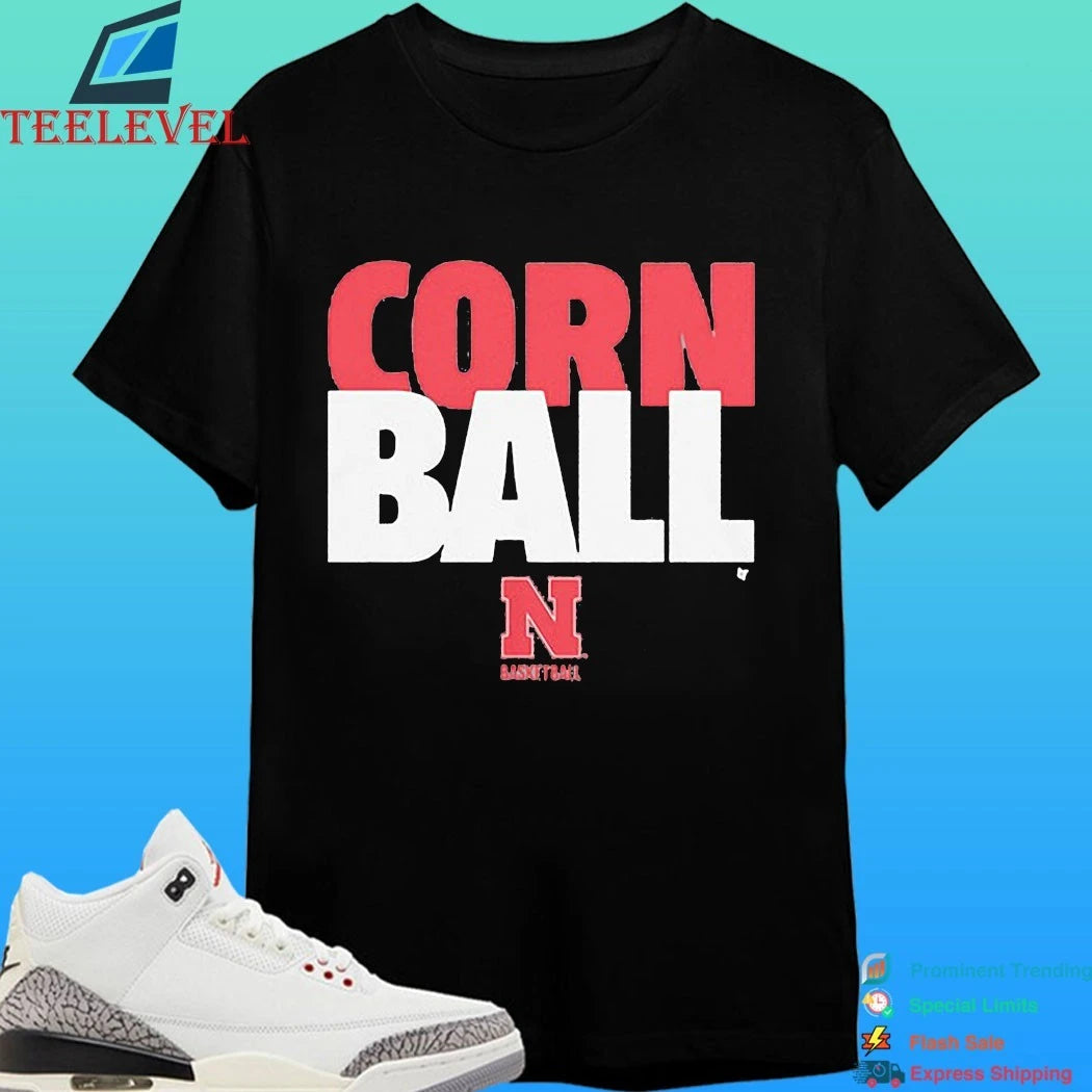 Nebraska Basketball Corn Ball Shirt