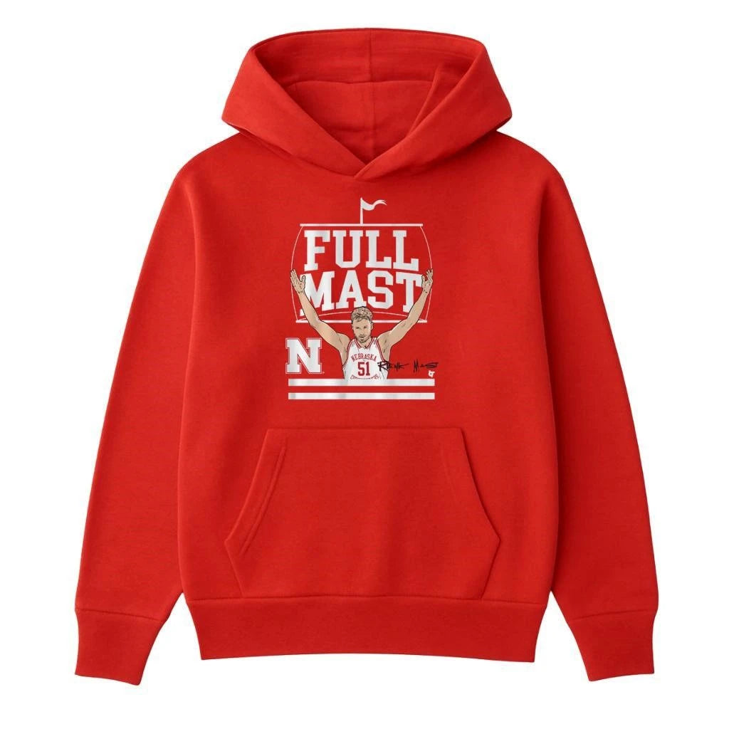 Nebraska Basketball Rienk Mast Full Mast Shirt