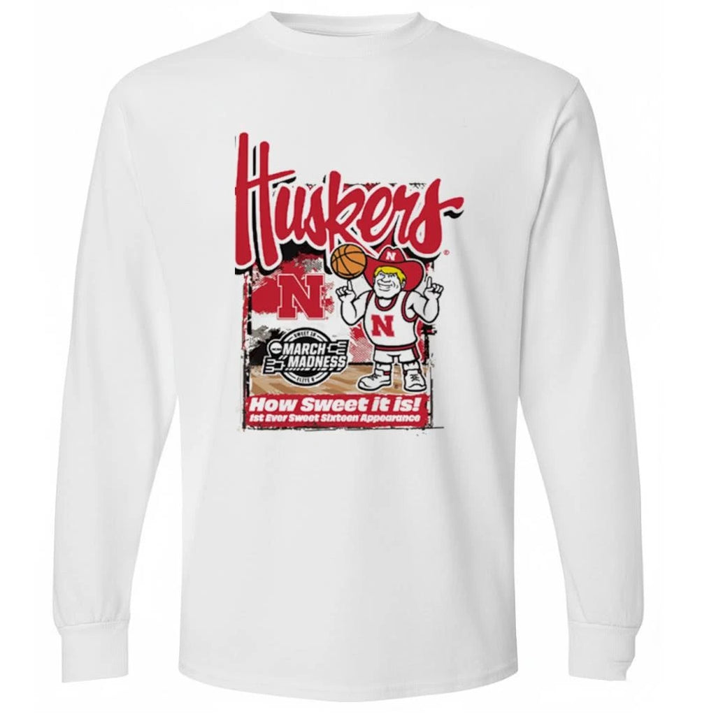 Nebraska Cornhuskers 2026 NCAA March Madness First Ever Sweet 16 Shirt