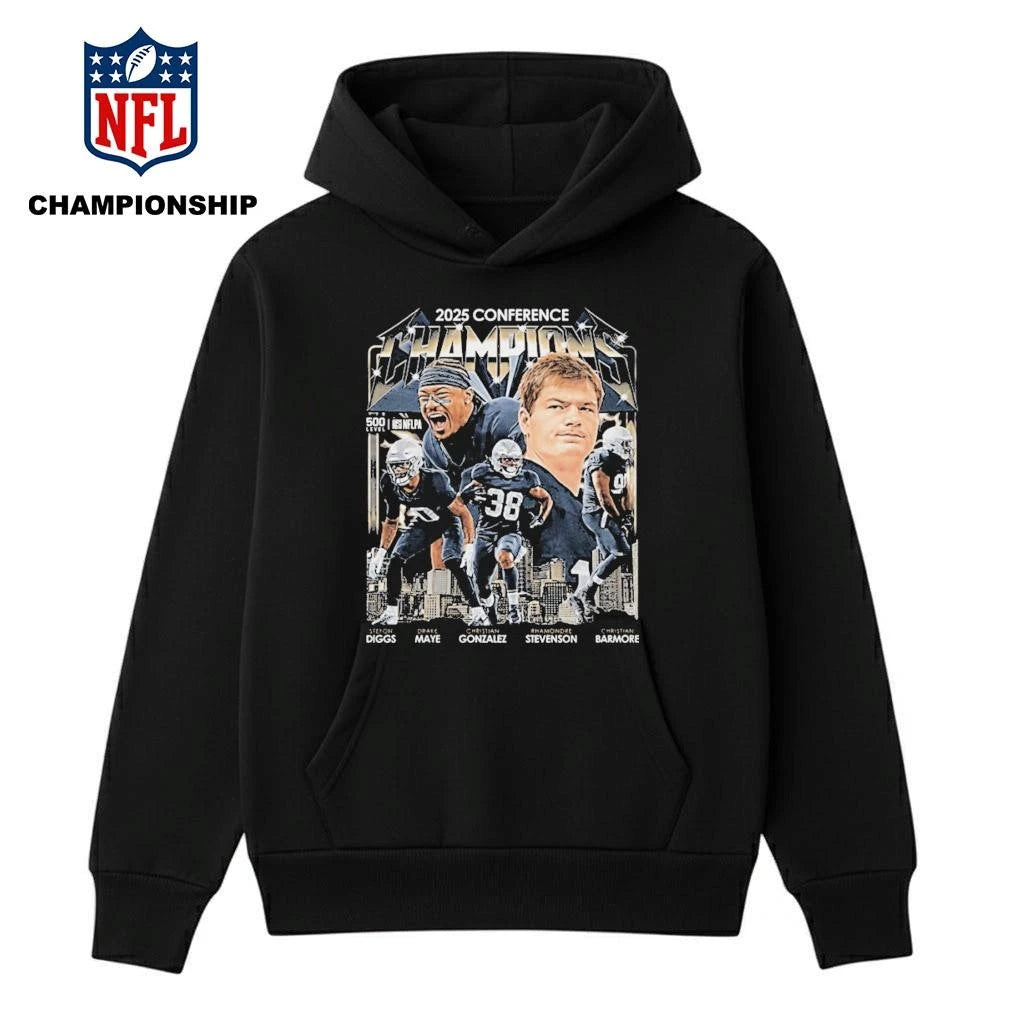 New England Football 2025 Conference Champions Shirt