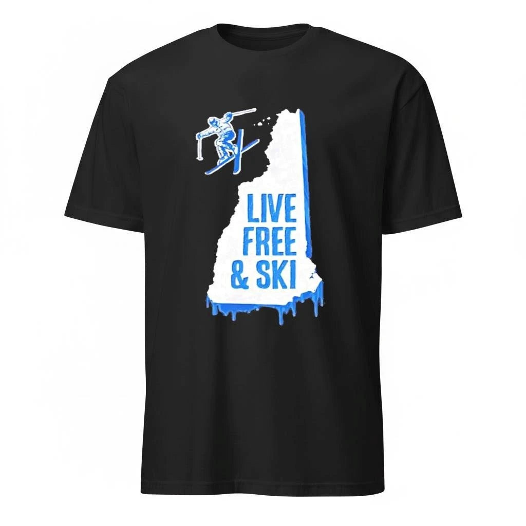 New Hampshire Live Free And Ski Shirts
