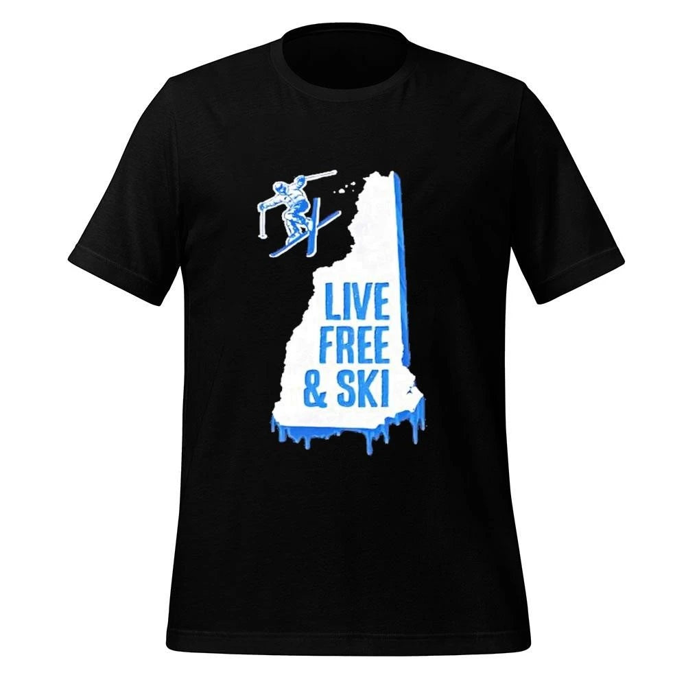 New Hampshire Live Free And Ski Shirts