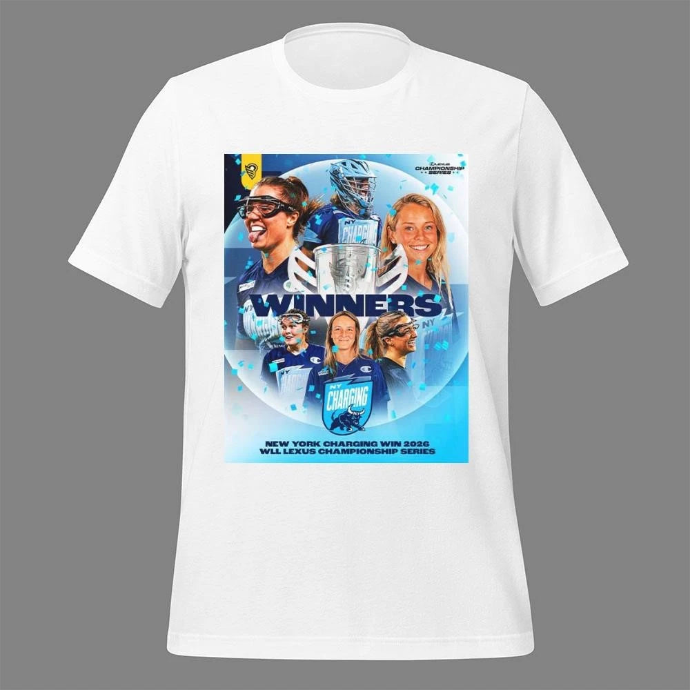 New York Charging Women’s Lacrosse 2026 WLL Lexus Championship Series Winners  Shirt