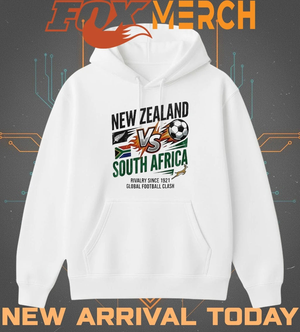 New Zealand vs South Africa rivalry since 1921 global football clash t-shirt