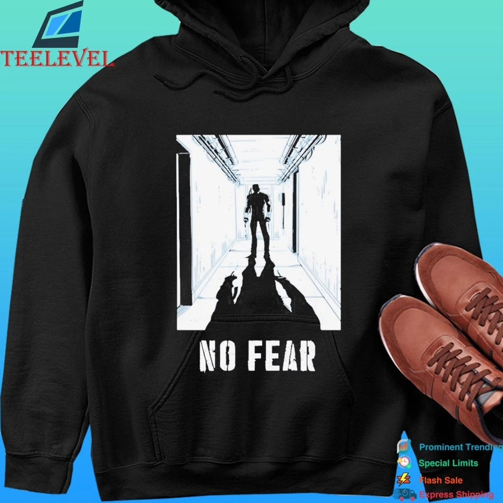 No Fear Redux Shadow Of A Person Stands At The End Of The Corridor Shirt