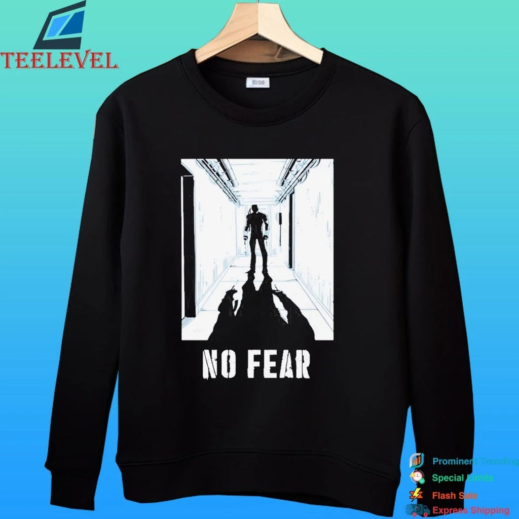 No Fear Redux Shadow Of A Person Stands At The End Of The Corridor Shirt