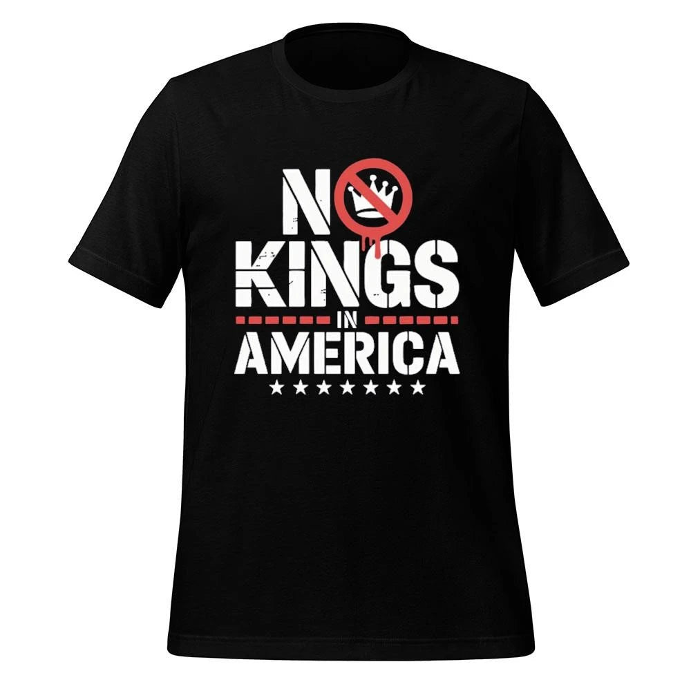 No Kings In America Patriotic Political Statement Shirt