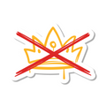 No Kings Crown Die Cut Sticker
