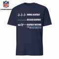 Normal Heartbeat Deceased Heartbeat Heartbeat Watching Patriots Shirt