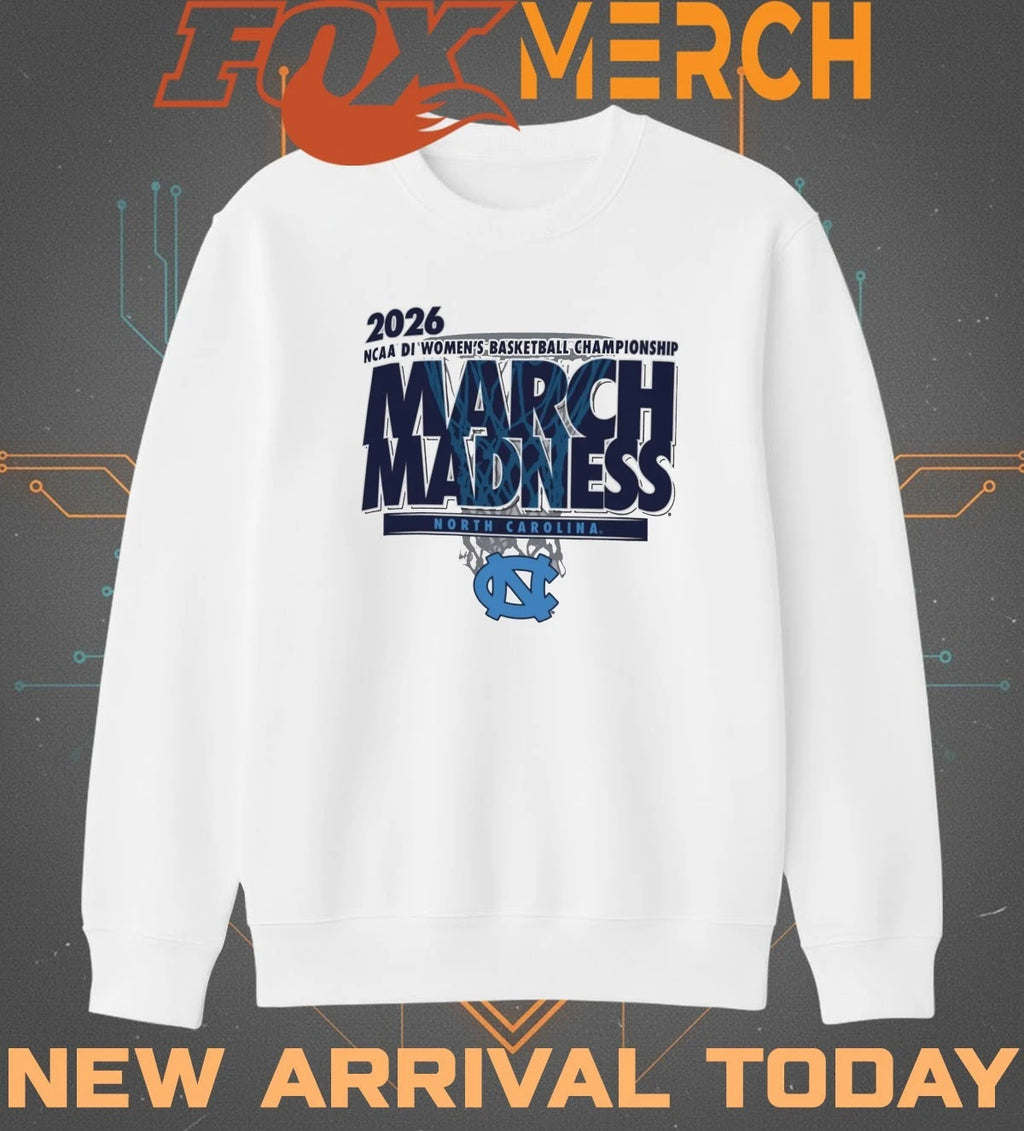 North Carolina Tar Heels 2026 NCAA DI Women’s Basketball Championship March Madness shirt