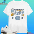 North Carolina Tar Heels 2026 Ncaa Women’s Basketball Tournament March Madness Sweet 16 Court Shot Shirt
