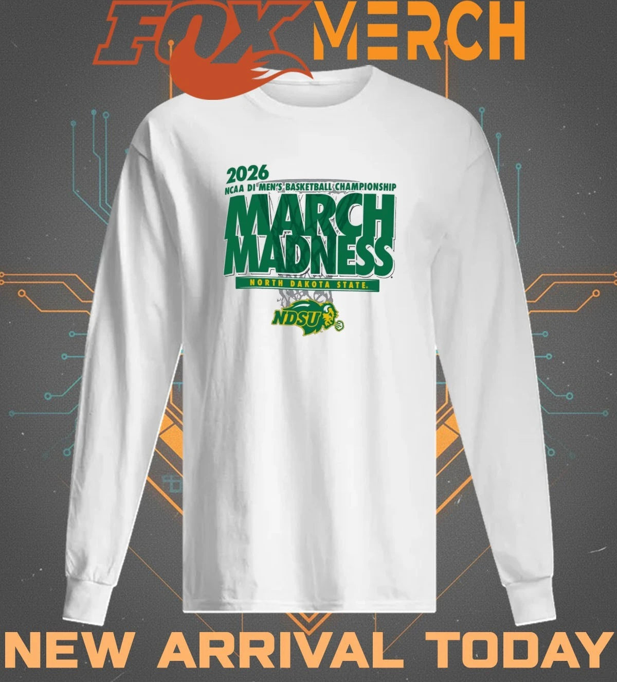 North Dakota State Bison 2026 NCAA DI Men’s Basketball Championship March Madness shirt