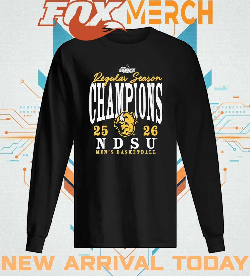 North Dakota State Bison 2026 Summit League Regular Season Champions t-shirt